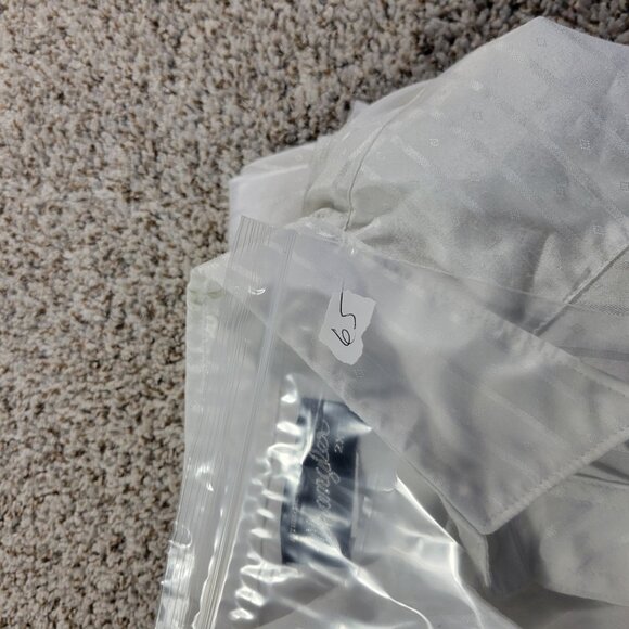 Wrangler Shirt Mens 2XLT White Long Sleeve Pearl Snap Western Stripe Argyle FLAW - Picture 8 of 8